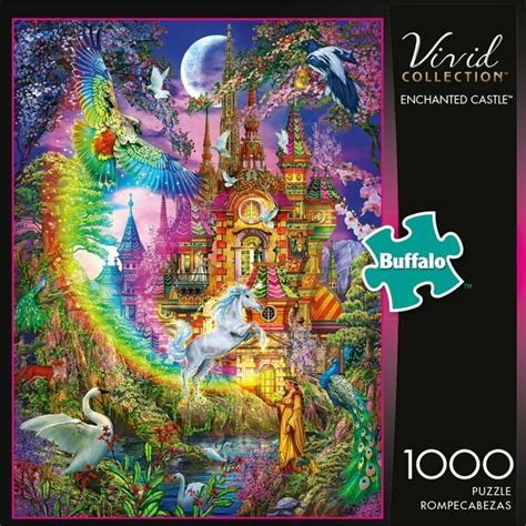 Buffalo Games - Vivid Collection - Enchanted Castle - 1000 Piece Jigsaw ...