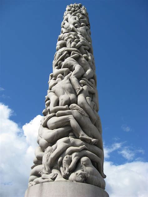 The Monolith By Gustav Vigeland, Frogner Park, Oslo, Norway | Berühmte kunstwerke, Kunstwerke ...