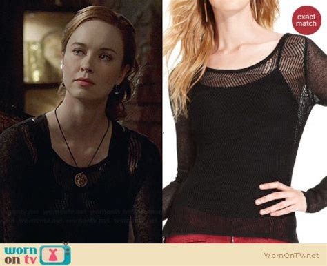 WornOnTV: Genevieve’s sheer black zig zag top on The Originals | Elyse Levesque | Clothes and ...