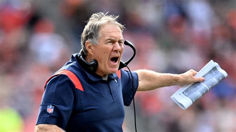 Patriots rookie Brenden Schooler hands ball to a confused Bill Belichick after recovering fumble ...