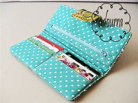 Handmade Shop and Free DIY Embroidery Tutorials: Handmade Vintage Labels Bifold Long Wallet