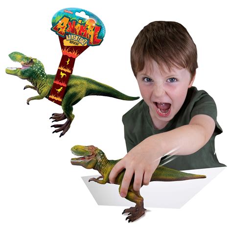 Animal Adventure Replica - T-Rex from Deluxebase. Dinosaur Toy Replica Figure. Large sized ...