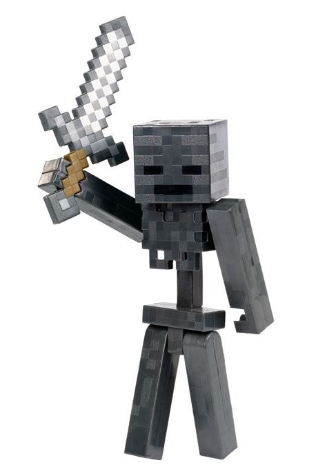 Mattel Minecraft Attacking Wither Skeleton Basic Figure | Action figures toys, Figures, Minecraft