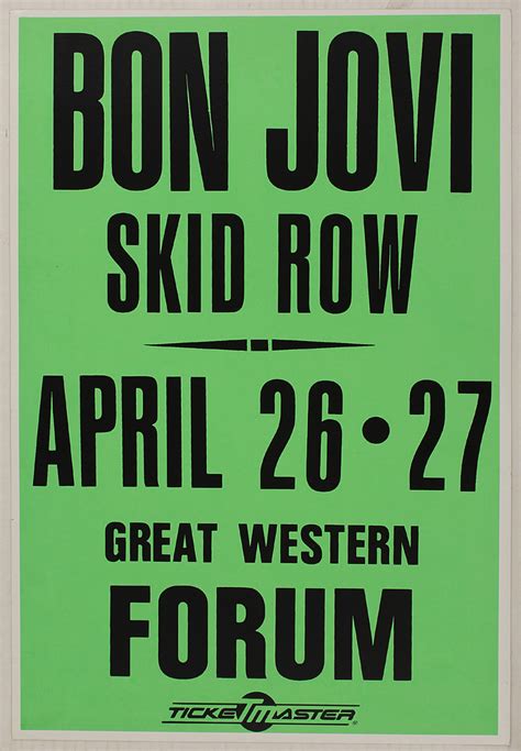 Lot Detail - Bon Jovi Original Concert Poster