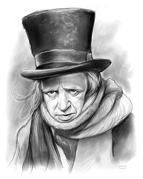 Alistair Sim as Ebenezer Scrooge in “Scrooge” (1951). | Celebrity art drawings, Drawings, Art ...