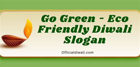 2022 Eco Friendly Diwali Slogan, Quotes - Official Diwali