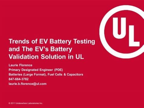 Trends of EV Battery Testing