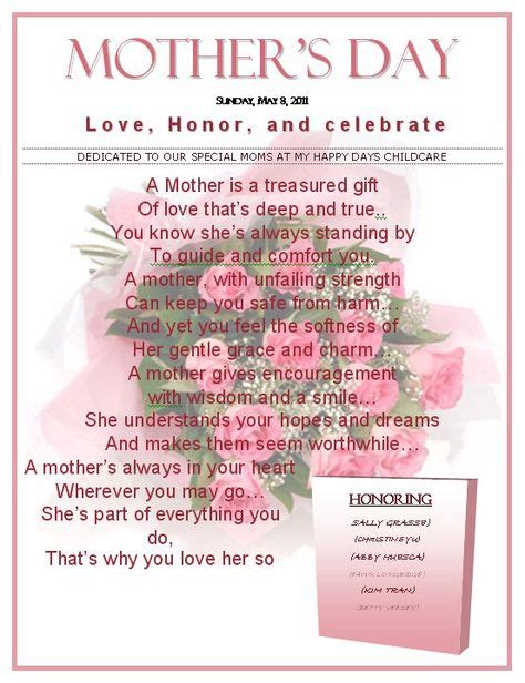 Happy Mothers Day Poem For Sister - Design Corral