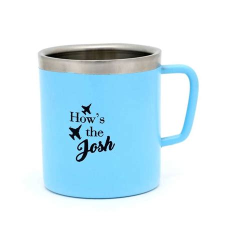 Buy Coconut Stainless Steel Blue Coffee Mug 250 ml- Jointlook.com/shop