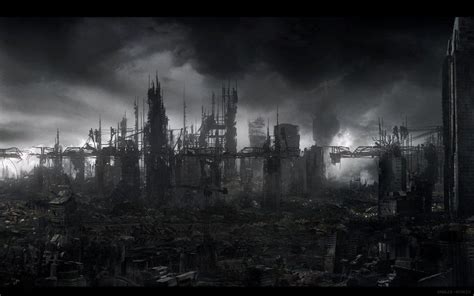 Destroyed City Backgrounds - Wallpaper Cave | Темный город, Постапокалипсис, Апокалипсис