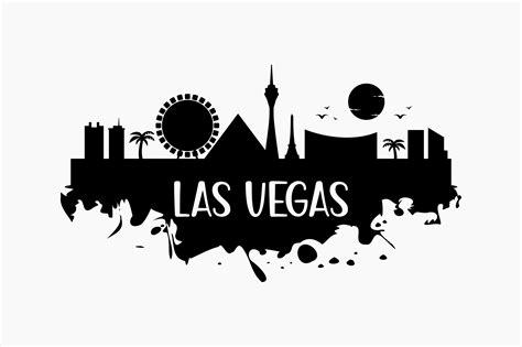 Las Vegas Skyline Silhouette Graphic by BerriDesign · Creative Fabrica