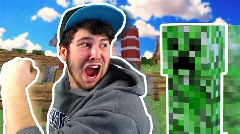 RUNNING FROM A CREEPER! | Minecraft Adventure Map - YouTube