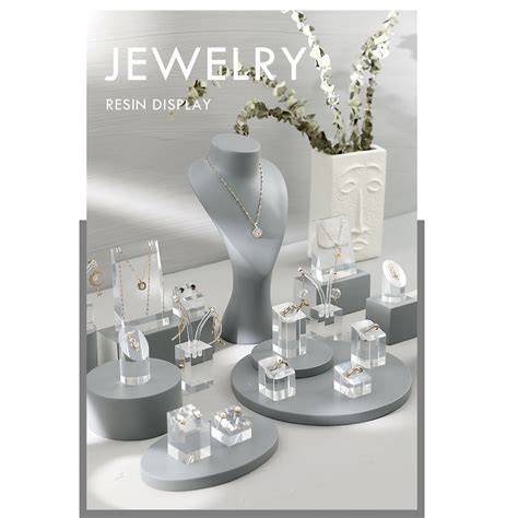 Grey Mannequin Display for Jewelry Display, Necklace Holder, Grey ...