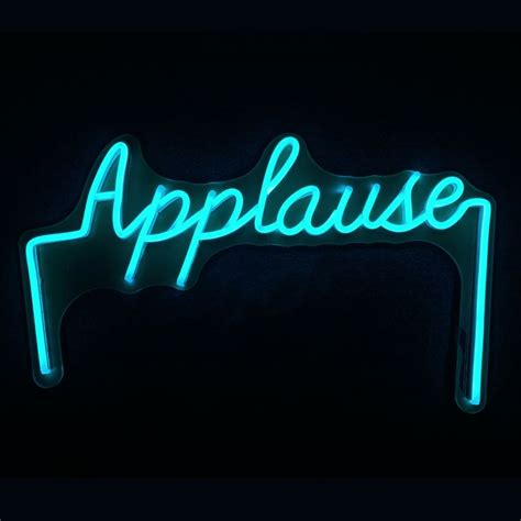 Applause LED Neon Sign in 2022 | Neon signs, Led neon signs, Custom neon signs