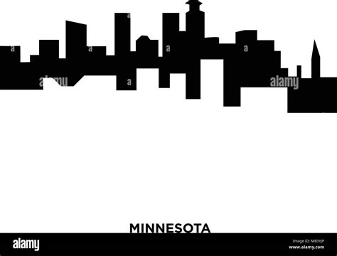 minnesota silhouette on white background, in black Stock Vector Image & Art - Alamy