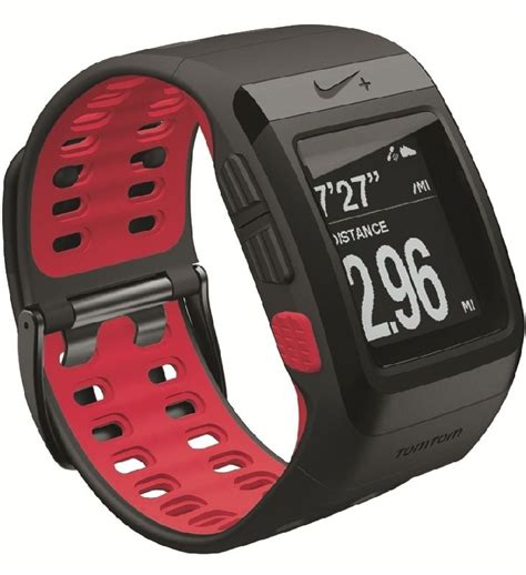 Nike+ SPORTWATCH GPS Powered by Tomtom Black and RED | Nike watch, Gps ...