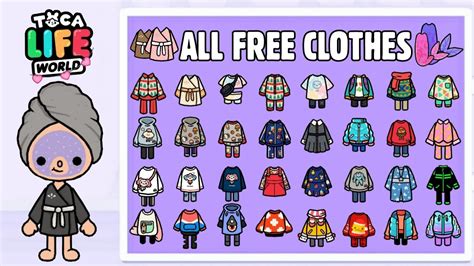 ALL FREE CLOTHES IN TOCA LIFE WORLD | TOCA BOCA FREE CLOTHES ...