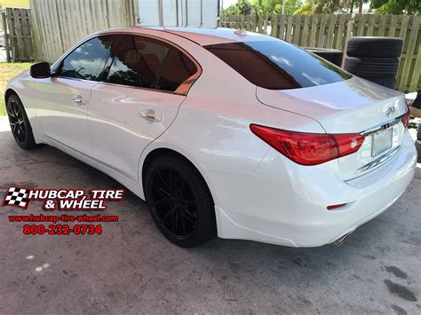 NICHE MISANO STAGGERED 19″ BLACK RIMS – 2016 INFINITI Q50 NANKANG TIRE