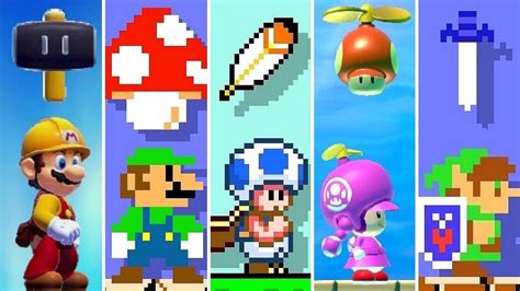 Super Mario Maker 2 - All Characters & Power-Ups - YouTube