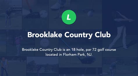 Brooklake Country Club - Florham Park, NJ | Local Golf Spot