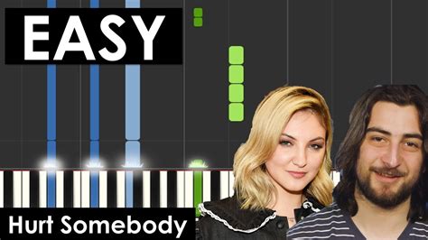 Hurt Somebody EASY Piano Tutorial - Noah Kahan, Julia Michaels - YouTube