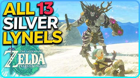 All 13 Silver Lynel locations Zelda Tears of the Kingdom - YouTube