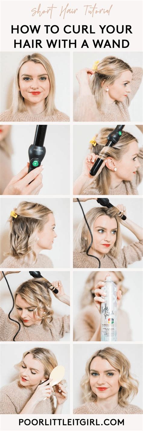 How To Curl Your Hair With A Wand - Poor Little It Girl