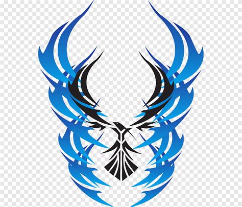 Logotipo azul de Phoenix, Phoenix, folha, logotipo png | PNGEgg