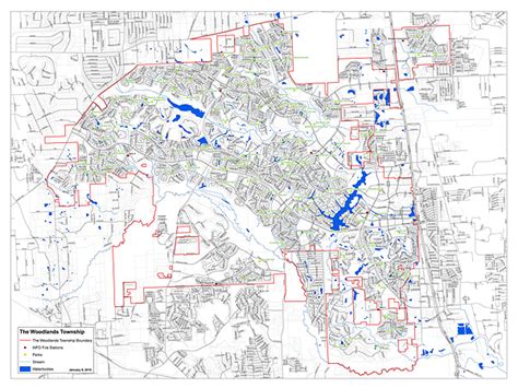 The Woodlands Boundary Map