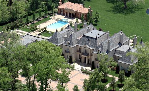 Aerial Pics Of A Stunning French Inspired Mansion In St. Louis, MO | Homes of the Rich