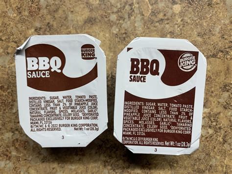 Burger King BBQ Sauce from 2019 and 2022. : r/mildlyinteresting