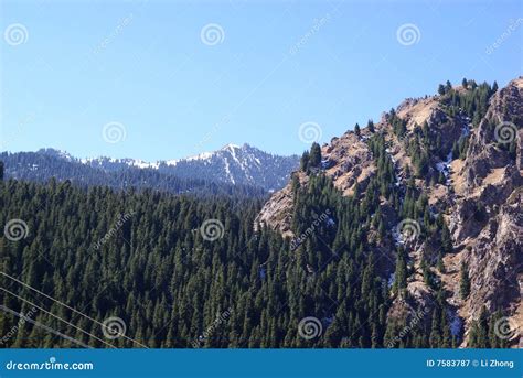 Tianshan Mountain Snow stock image. Image of landscapes - 7583787