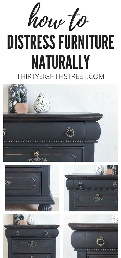 Easy Distressing Furniture Technique For A Natural Look! | Distressed furniture painting ...