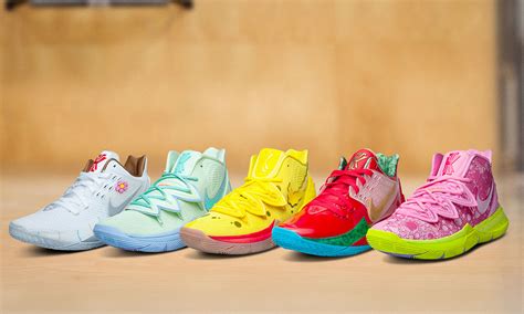 Official Look At The Upcoming Adorable Nike Kyrie x Spongebob ...