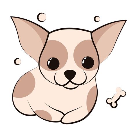 Cute Cartoon Vector Illustration icon of a Chihuahua puppy dog. It is flat design. 2788616 ...