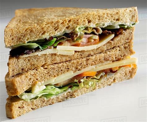 Cheese salad sandwich - Stock Photo - Dissolve