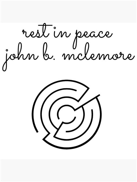 "Rest In Peace- John B Mclemore (Maze)" Art Print for Sale by tees4gees | Redbubble