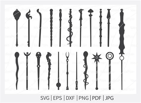 Harry Potter Wand Clip Art Black And White