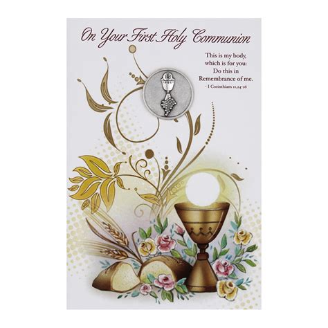 First Holy Communion Card with Token – Lumen Mundi