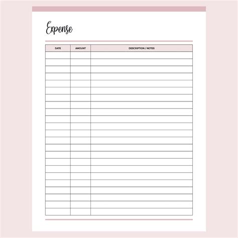 Expense Tracker Printable | US Letter and A4 PDF | Instant Download – Plan Print Land