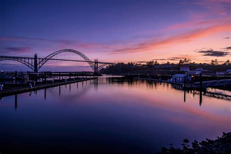 Sunset over the Yaquina Bay Bridge | Sunset over the Yaquina… | Flickr