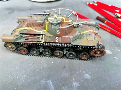 Building The Tamiya Japanese Type 97 Tank