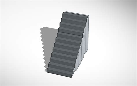 3D design stairs - Tinkercad