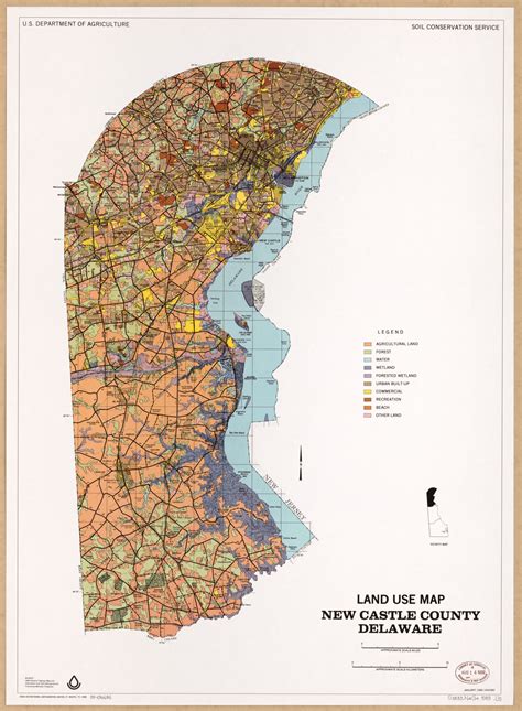 Land use map, New Castle County, Delaware | Library of Congress