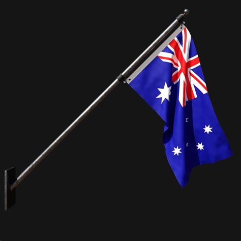 Flag of Australia 03 - 3D Model by ERTAN ZORLU