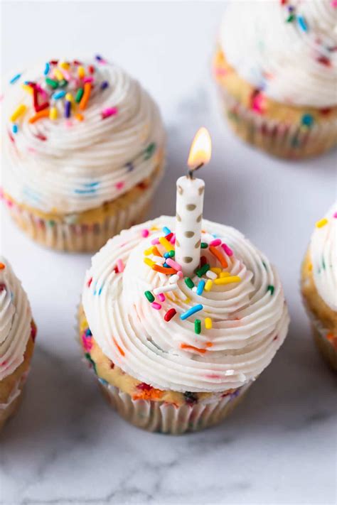 Birthday Cupcakes with Sprinkles (dairy free!) - Simply Whisked