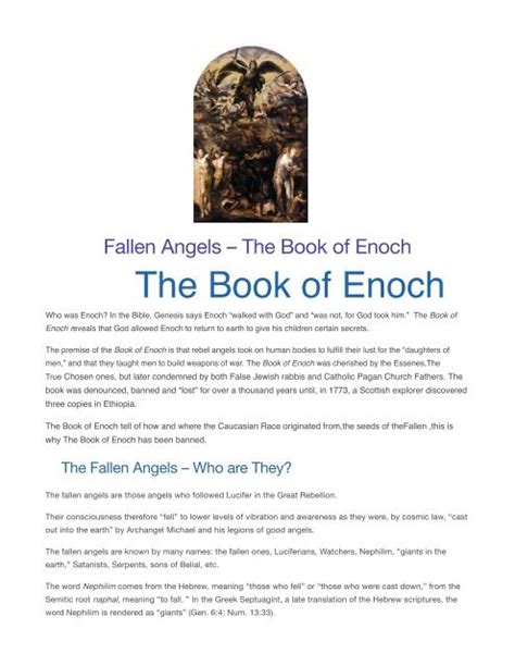 Fallen Angels in "The Book of Enoch"