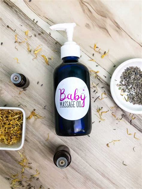 Best Baby Massage Oil Recipe: Infused with Lavender, Rose & Calendula ...