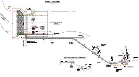 Plans irrigation canal layout file - Cadbull