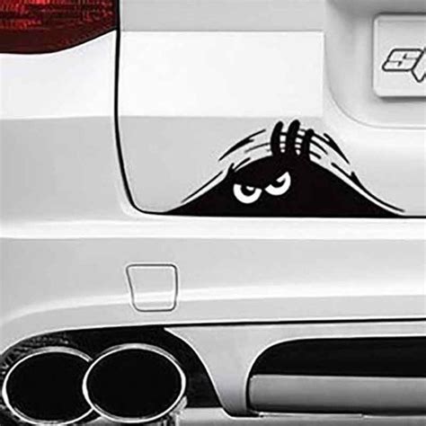 Reflective Waterproof Fashion Funny Peeking Monster Car Sticker Vinyl ...